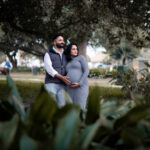 Family maternity photo in Perth park