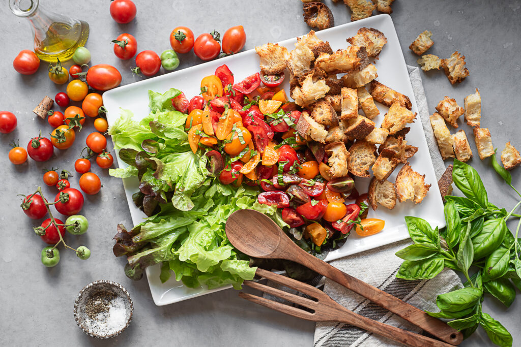 bruschetta salad landscape