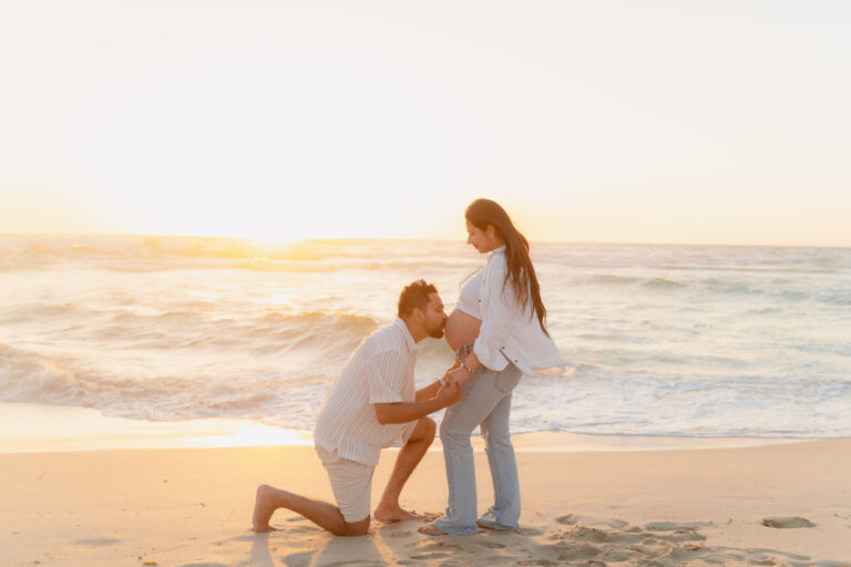 couple during the maternity photoshoot