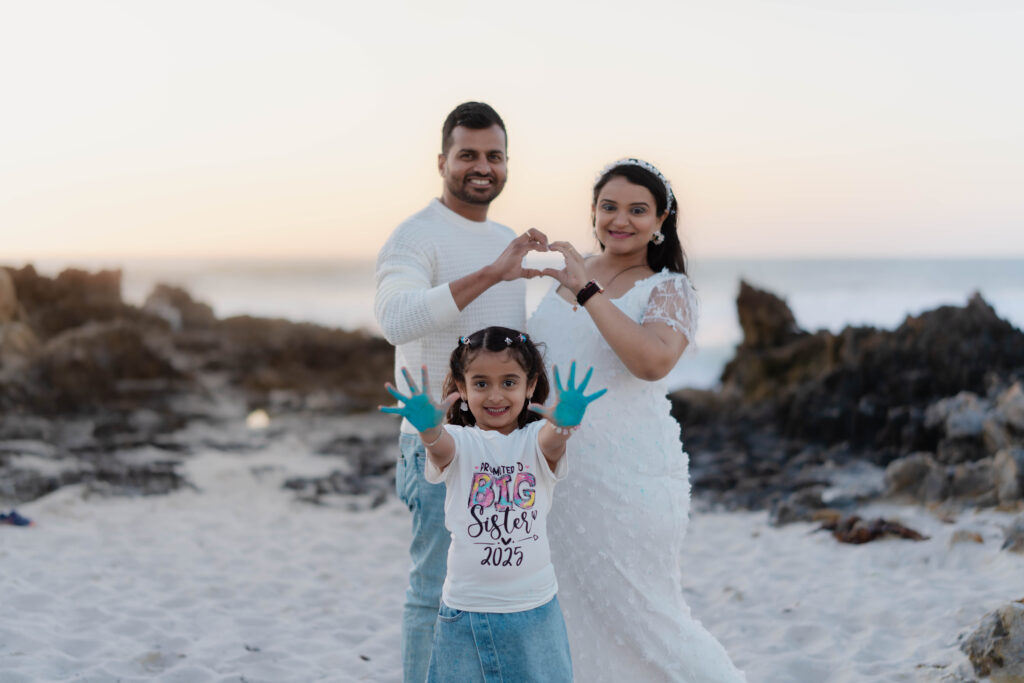 maternity photoshoot in perth with family