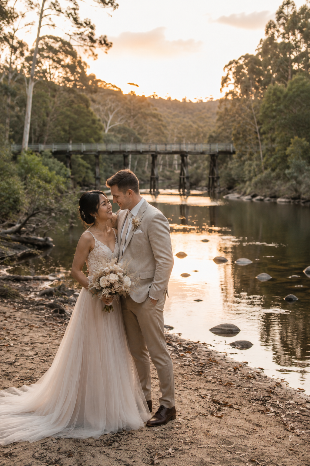 Dwellingup wedding photographer capturing forest wedding