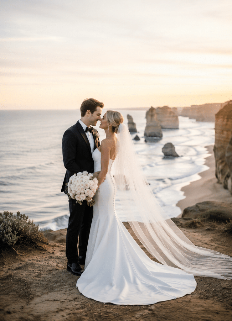 white wedding photography